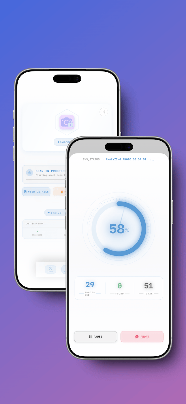 Home UI - Scanning Progress