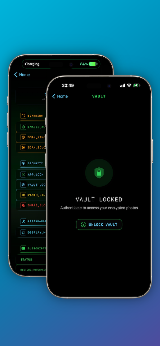 NuDefndr Library Safe screen